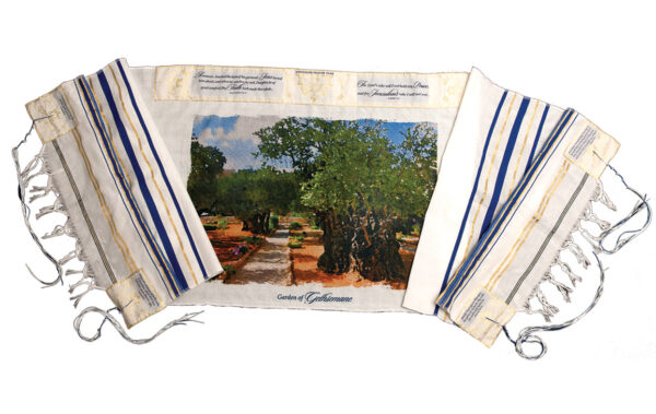 Garden of Gethsemane Prayer Shawl as well as a Star of David Bookmark